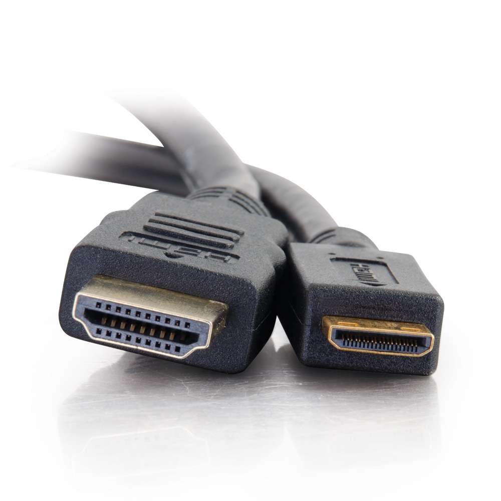 HDMI Type C (mini) Male to HDMI Type A (standard) Male Cable