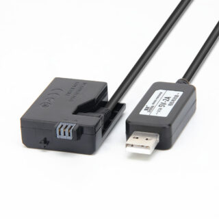 USB Power Supply Adapter for Canon DSLR Cameras ACK-E5 DR-E5