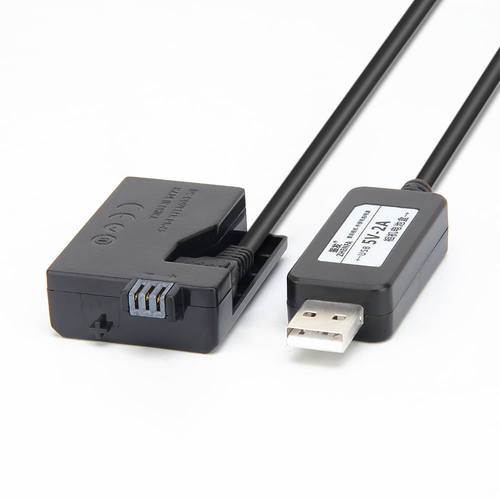 USB Power Supply Adapter for Canon DSLR Cameras ACK-E5 DR-E5