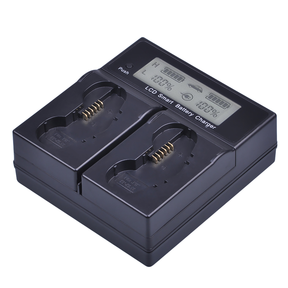 LCD Smart Dual Channel Battery Charger For Nikon Digital SLR Camera D4 D4s D5 D6 - Image 2